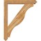 Ekena Millwork Funston Arts and Crafts Rough Sawn Bracket w/ Offset Brace, Western Red Cedar, 6"W x 36"D x 44"H BKT0604X36X44FST03RWR - alternate 4